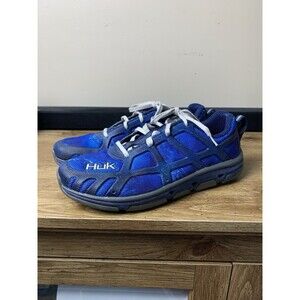 Huk Attack Performance Fishing Angler Sneaker Men Size 8.5 Blue Camo